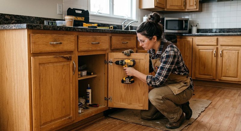 Cabinet Repair project example